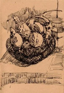 Artwork titled: 'fruit bowl'