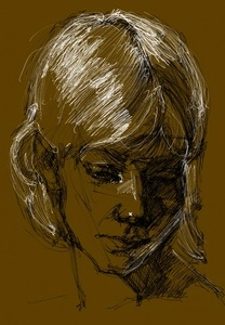 Artwork titled: 'head bronze'