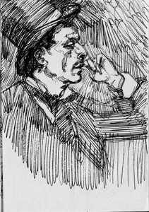 Artwork titled: 'man in tophat'