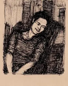 Artwork titled: 'masha smile'