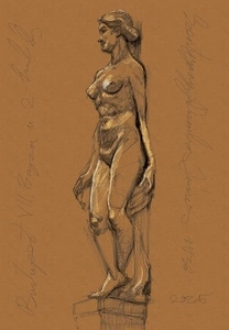 Artwork titled: 'női akt'