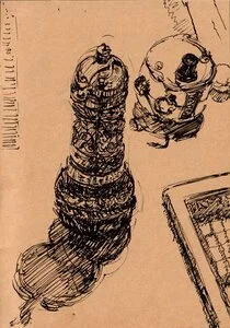 Artwork titled: 'pepper mill'