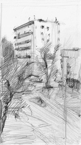 Artwork titled: 'view from terrace'